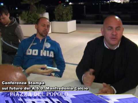 Piazza del popolo: conferenza stampa Manfredonia Calcio