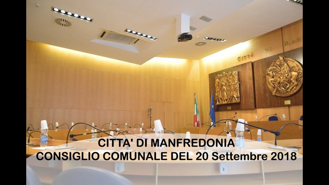 Manfredonia: Archivio Consiglio Comunale del 20 09 2018