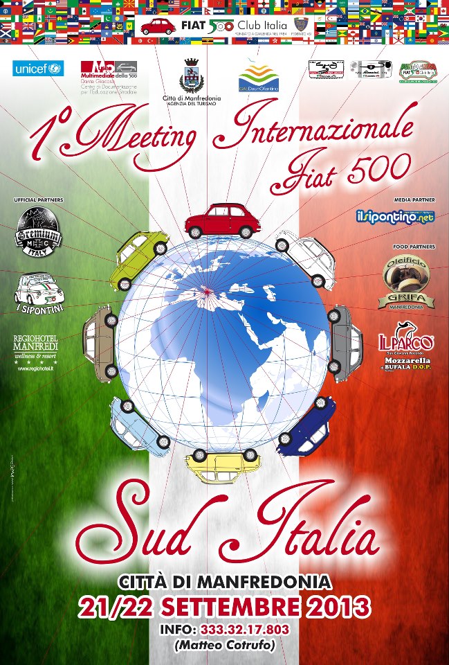 IL 1° MEETING INTERNAZIONALE DI FIAT 500 A MANFREDONIA