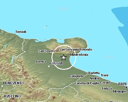 Scossa di terremoto la notte scorsa