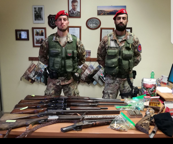 Numerose armi illegali, arrestato allevatore sul Gargano