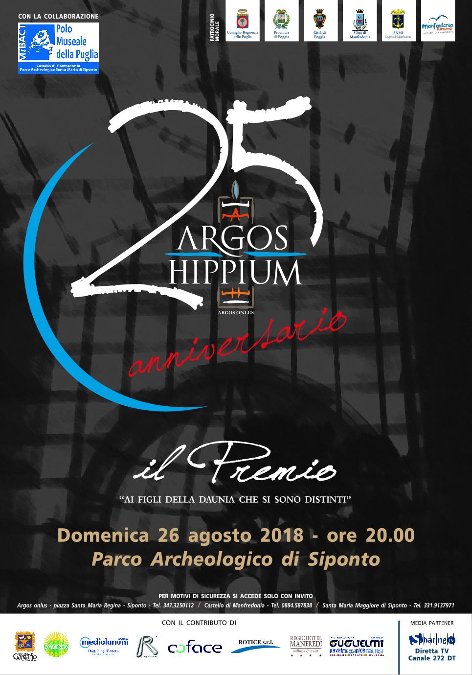 Premio Argos Hippium:  il 26 luglio conferenza stampa di presentazione