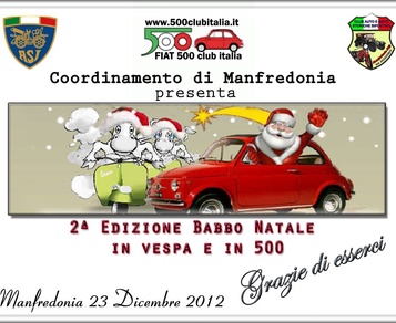 DOMANI BABBO NATALE ARRIVA IN VESPA