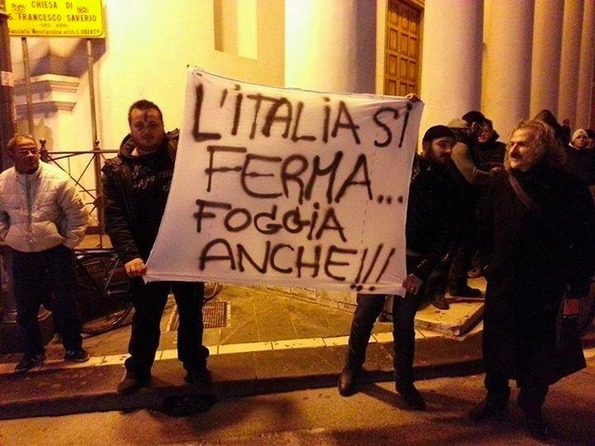 Il Movimento dei Forconi arriva anche a Foggia