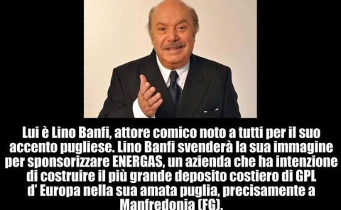 Lino Banfi: “Referendum Energas, io sono neutrale”