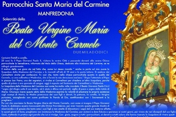 IL PROGRAMMA DELLA FESTA DELLA MADONNA DEL CARMINE