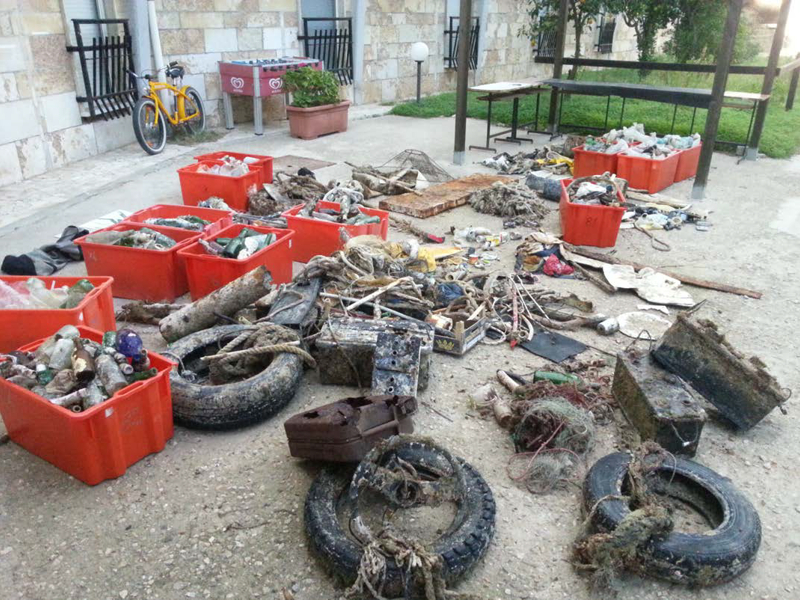 Ripuliti i fondali delle Isole Tremiti, c’erano 1800 kg di rifiuti