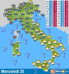 Natale con il sole, Santo Stefano con qualche pioggia