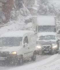 Arriva l´inverno, prima neve sul Gargano