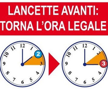 Torna l'ora legale