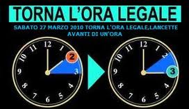 Torna l´ora solare