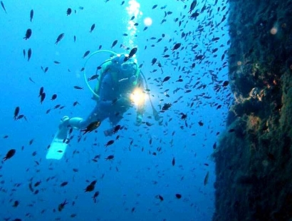 Alle isole Tremiti non vedenti studiano da sub