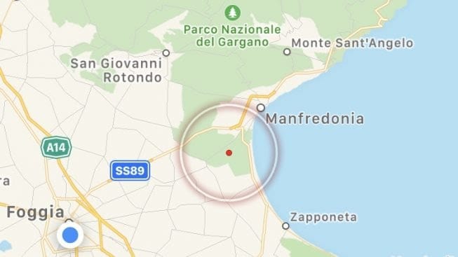 Manfredonia:scossa di Terremoto