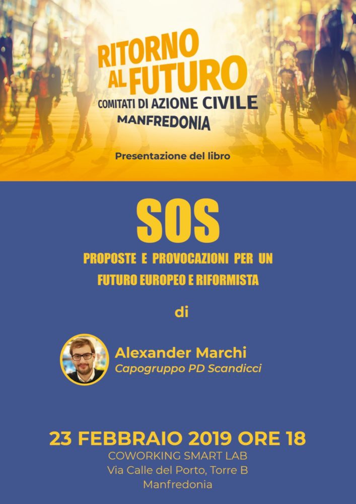 “SOS: Sociale, Occupazione, Sicurezza”. Marchi presenta a Manfredonia