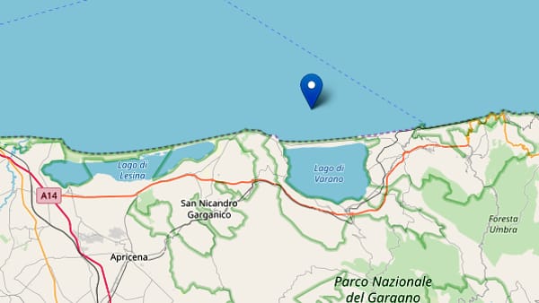 Terremoto Gargano 22 febbraio 2019 „