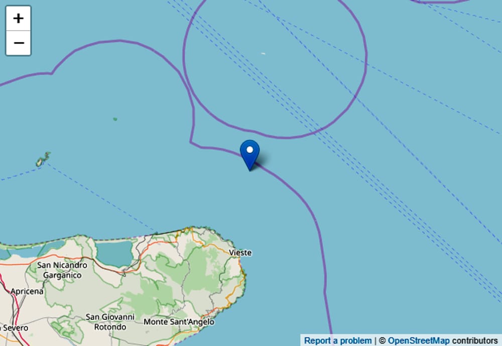 Terremoto Gargano 4 marzo 2019