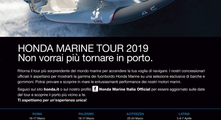 “HONDA MARINE TOUR 2019” AL PORTO TURISTICO DI RODI GARGANICO