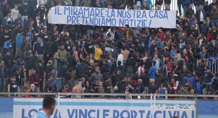 “MIRAMARE”, L’ANSIA DEI TIFOSI. POSSIBILE SIT-IN AL COMUNE IN SETTIMANA