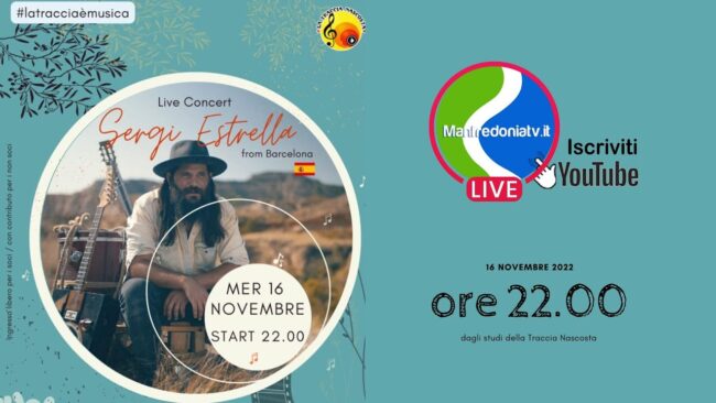 Manfredonia: Sergi Estella LIVE ore 22.00 16 Novembre 2022 su ManfredoniaTV
