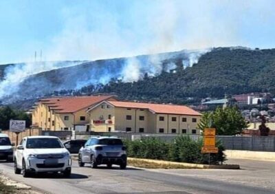 Vasto incendio a San Giovanni Rotondo