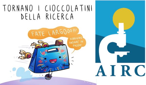 Sabato 9 e Domenica novembre: tornano nelle piazze italiane i Cioccolatini della Ricerca di Fondazione AIRC