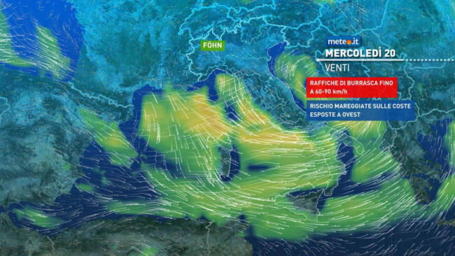 Meteo, freddo artico anche sulla Puglia: nuova settimana di pioggia e vento. Le previsioni